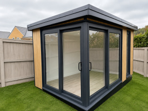 csl-tailored-garden-room-corner-light-cladding-dark-frame-sliding-door-kent-001